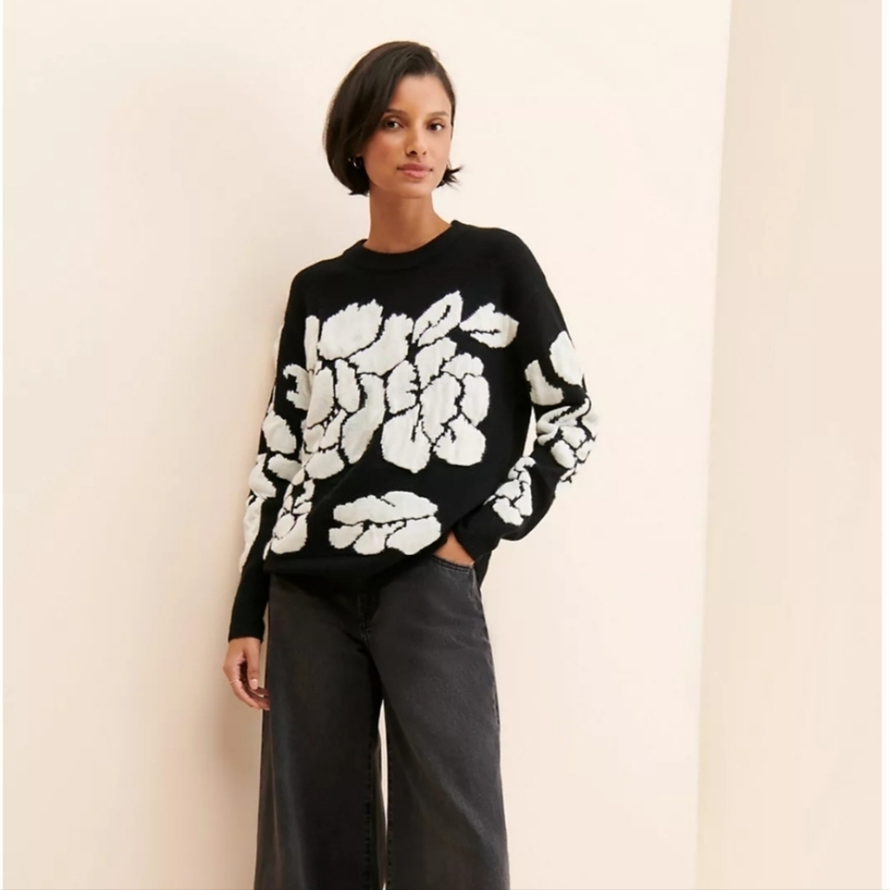 Anthropologie Ciebon Emilia Printed Sweater - Picture 2 of 9